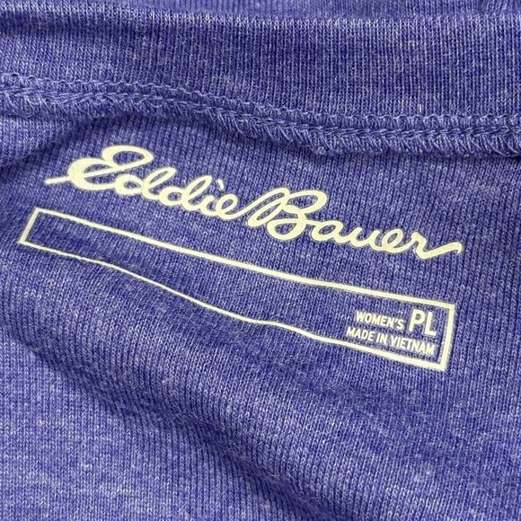 Eddie Bauer Violet V-Neck Favorites Long Sleeve Tee T Shirt Cotton Blend NWT P L - Picture 16 of 16